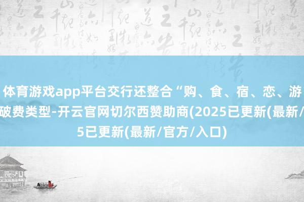体育游戏app平台交行还整合“购、食、宿、恋、游、礼”六大破费类型-开云官网切尔西赞助商(2025已更新(最新/官方/入口)