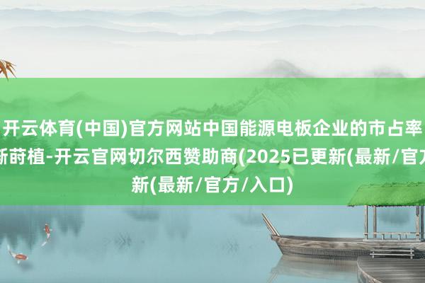 开云体育(中国)官方网站中国能源电板企业的市占率仍在渐渐莳植-开云官网切尔西赞助商(2025已更新(最新/官方/入口)