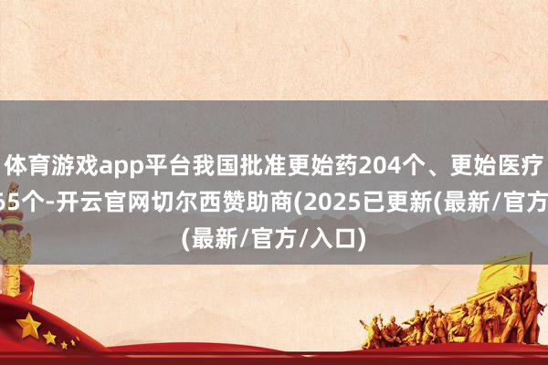 体育游戏app平台我国批准更始药204个、更始医疗器械265个-开云官网切尔西赞助商(2025已更新(最新/官方/入口)
